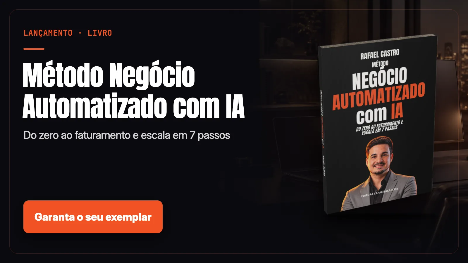 Livro Método Negócio Automatizado com IA — Do zero ao faturamento e escala em 7 passos